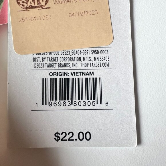 Agua Bendita × Target Womens Peony Botanical Print Bikini Bottom Green Small - Picture 4 of 4